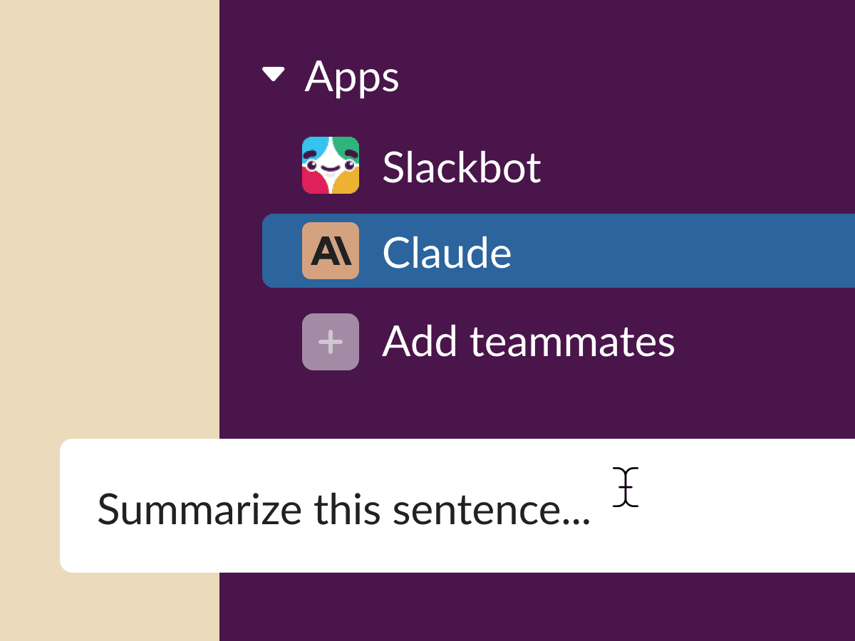Claude in Slack Direct Message