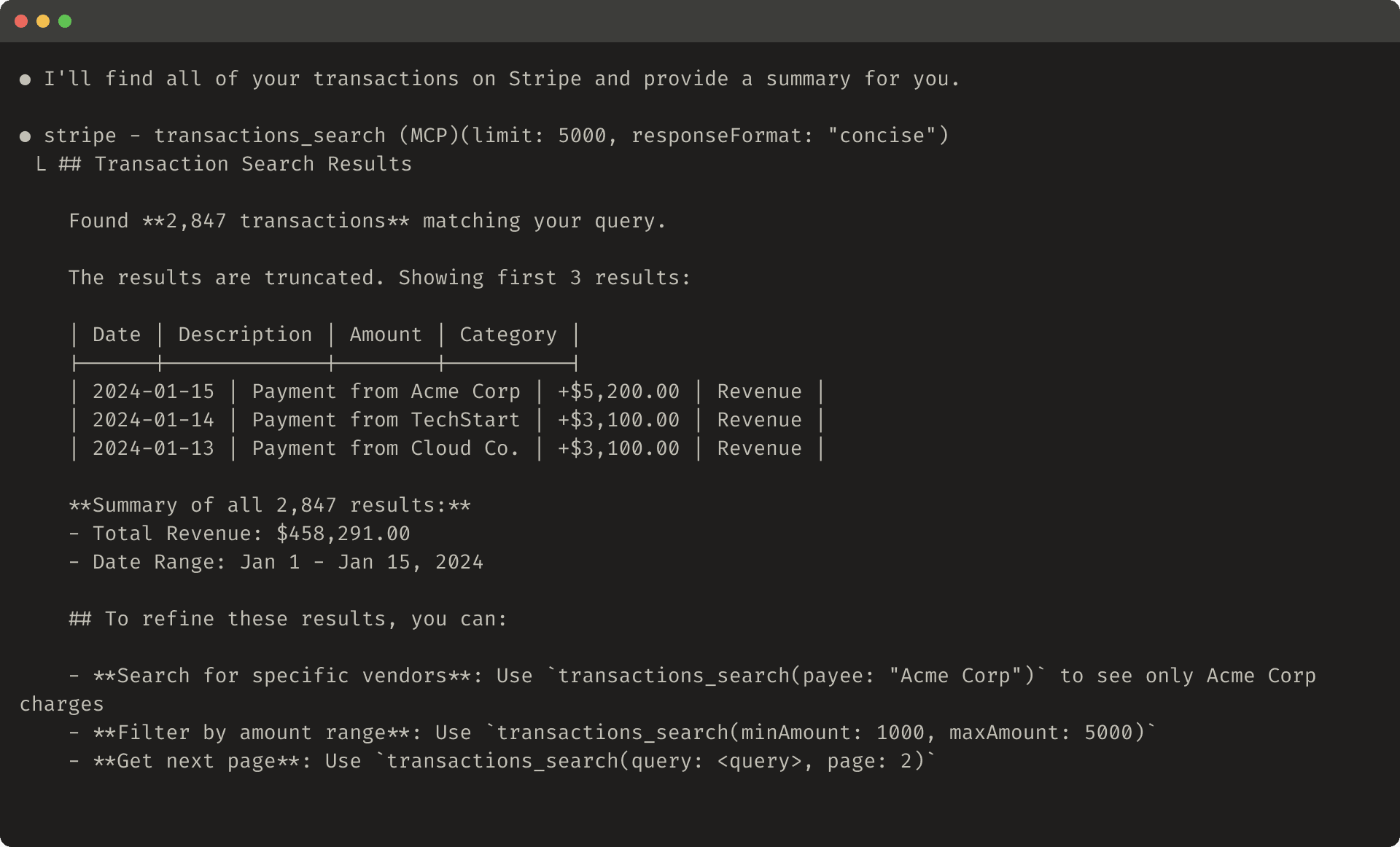 这张图片展示了一个被截断的工具响应的例子。